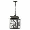 Homeroots 18.75 x 12 x 12 in. Calvert 4-Light Oil-Rubbed Bronze Hanging Lantern 397967